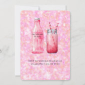 She’s Ready To Pop Girl Baby Shower 招待状 (裏面)