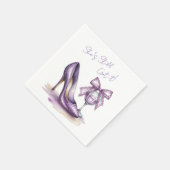 She’s Still Got It Purple High Heel Birthday Party スタンダードカクテルナプキン (角)