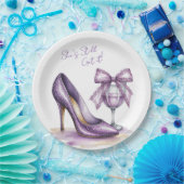 She’s Still Got It Purple High Heel Birthday Party ペーパープレート (パーティー)