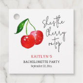 She’s the Cherry on Top 🍒 Bachelorette Party フェイバータグ (正面)