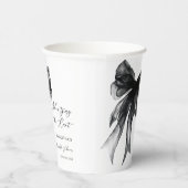 She’s Tying The Knot Black Bow Bridal Shower 紙コップ (右)