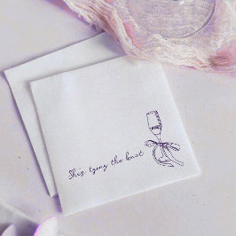 She’s Tying the Knot Elegant Bridal Shower  スタンダードカクテルナプキン