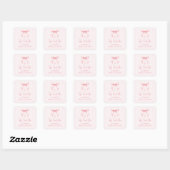 She Said Oui Bridal Shower Sticker スクエアシール (シート)