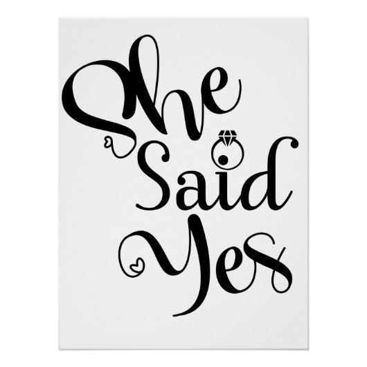 She Said Yes ポスター (正面)