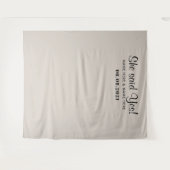 She Said Yes Photo Booth Engagement Backdrop  タペストリー (正面(横))