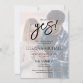 She Said Yes! Photo Engagement Party  招待状 (正面)