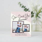 She SaidYes – フォト婚約パーティ招待状 (スタンド正面)