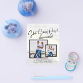 She SaidYes – フォト婚約パーティ招待状 チラシ (シングル)