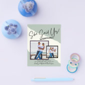 She SaidYes – フォト婚約パーティ招待状 チラシ (シングル)