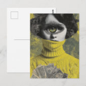 She sees money surreal ポストカード (正面/裏面)