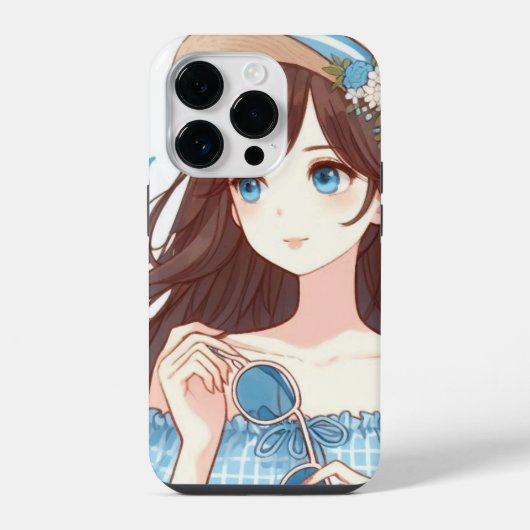 She Smiles in Summer iPhoneケース (裏面)