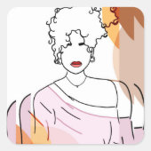 she -sobreposição スクエアシール (正面)