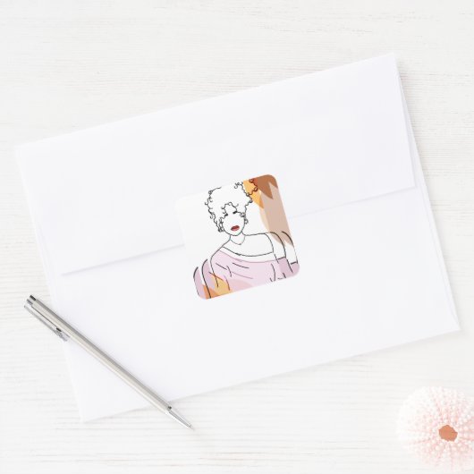 she -sobreposição スクエアシール (封筒)