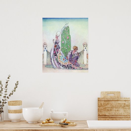 She Stopped by Kay Nielsen ポスター (キッチン)