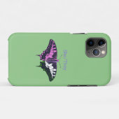 She/They非バイナリフラグアゲハチョウ Case-Mate iPhoneケース (裏面(横))