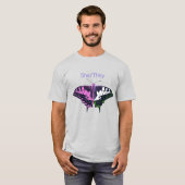 She/They Non-Binary Flag Swallowtail Butterfly Tシャツ (正面フル)
