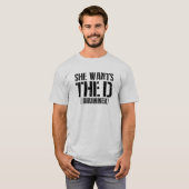 She Wants The D (Drummer) Tシャツ (正面フル)