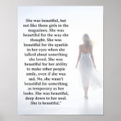 She was beautiful ===  quote ポスター (正面)