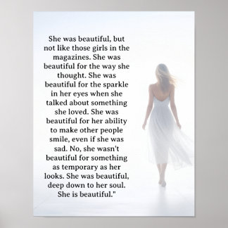 She was beautiful ===  quote ポスター