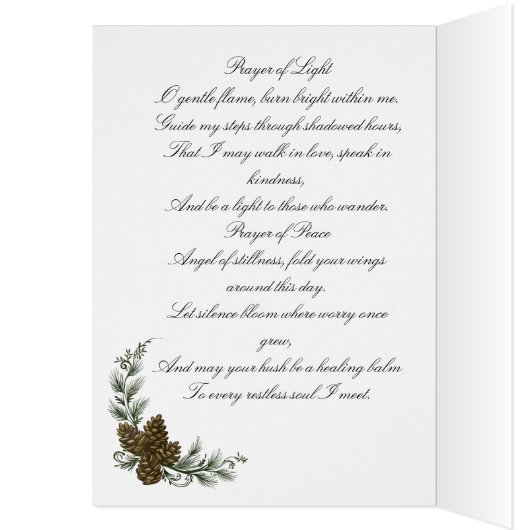 "She Who Carries the Candle of Peace" (内側 (左))