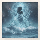 She Who Rises from the Crystal Sea ガラスコースター (正面)