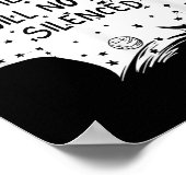 She Who Will Not Be Silenced Feminist Motivational ポスター (角)