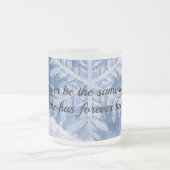 She will never be the same フロストグラスマグカップ (中央)