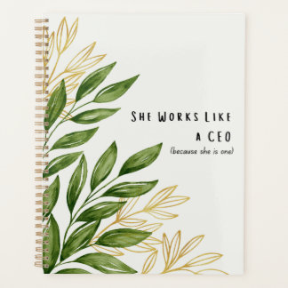 She Works Like A CEO - Daily Planner プランナー手帳