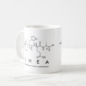 Sheaペプチド名mug コーヒーマグカップ (正面左)