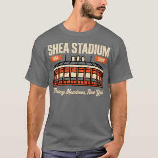 Shea Stadium Flushing Meadows, NY Retro Baseball Tシャツ
