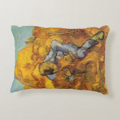 Sheaf Binder (Milletの後) by Vincent van ゴッホ アクセントクッション (裏面)