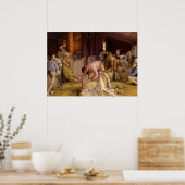 Shear the Rams, 1890 by Tom Roberts ポスター (キッチン)