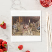 Shear the Rams (Australian Art) (Tom Roberts) スタンダードランチョンナプキン (インサイチュ)