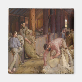 Shear the Rams (Australian Art) (Tom Roberts) マグネット