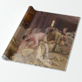 Shear the Rams (Australian Art) (Tom Roberts) ラッピングペーパー (アンロールド)