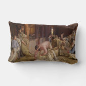 Shear the Rams (Australian Art) (Tom Roberts) ランバークッション (裏面)