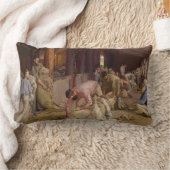 Shear the Rams (Australian Art) (Tom Roberts) ランバークッション (ブランケット)