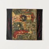 Shebaのルネサンスの女王の2つの謎 タペストリー (正面(横))