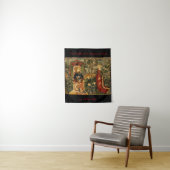 Shebaのルネサンスの女王の2つの謎 タペストリー (インサイチュ)