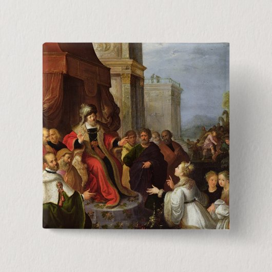 ShebaのSolomonそして女王 缶バッジ (正面)