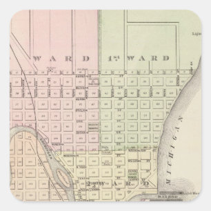 SheboyganのSheboygan Coの郡の首都市 スクエアシール