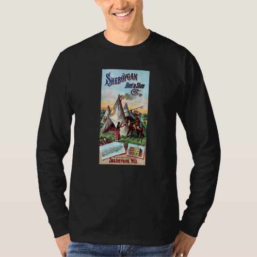 Sheboygan Native Americans Wisconsin USA History R Tシャツ (正面)