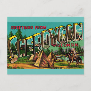 SHEBOYGAN WISCONSINからの挨拶 ポストカード