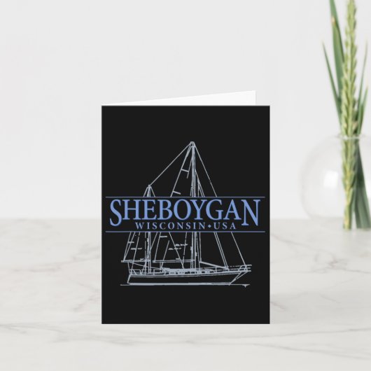 Sheboygan Wisconsin Vintage Sailing カード (正面)