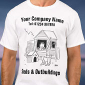 ShedsとOutbuildings Cartoon Tシャツ