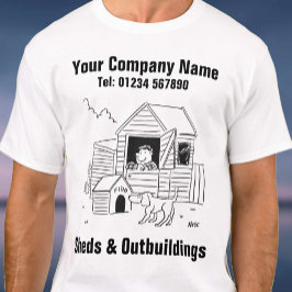 ShedsとOutbuildings Cartoon Tシャツ