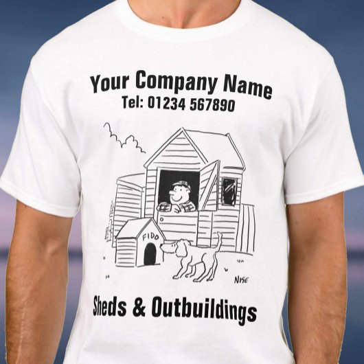 ShedsとOutbuildings Cartoon Tシャツ