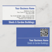 Sheds & Garden建物QRコード名刺 名刺 (正面/裏面)