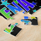 「SHEENA」名、おもしろい「ハッピーバースデー」 ジグソーパズル (側面)