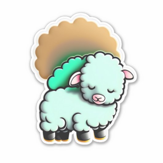 Sheepスタンプで明るくする シール (正面)
